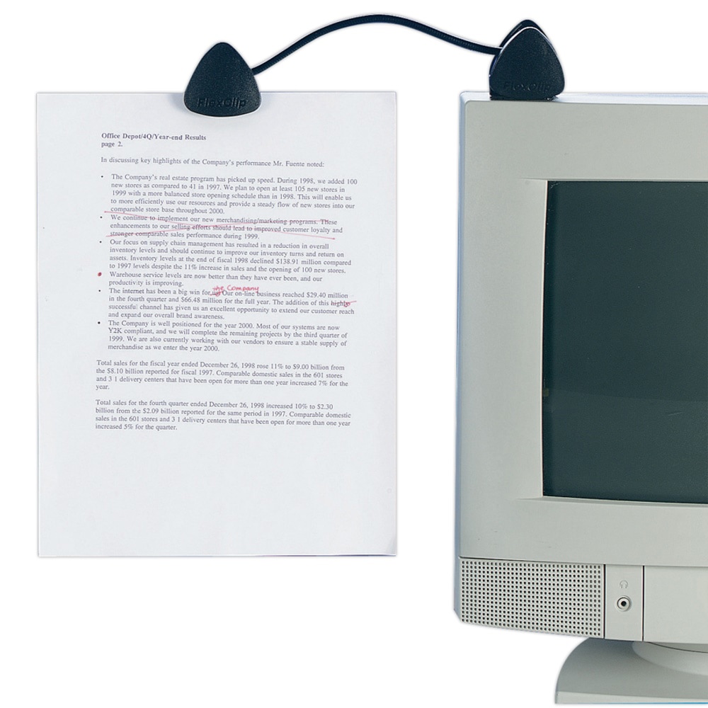 COPYHOLDER;FLEXCLIP;BLK